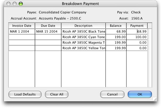 Marking Invoices to Be Paid