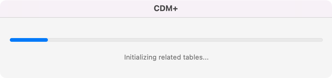 CDM communiction window. 