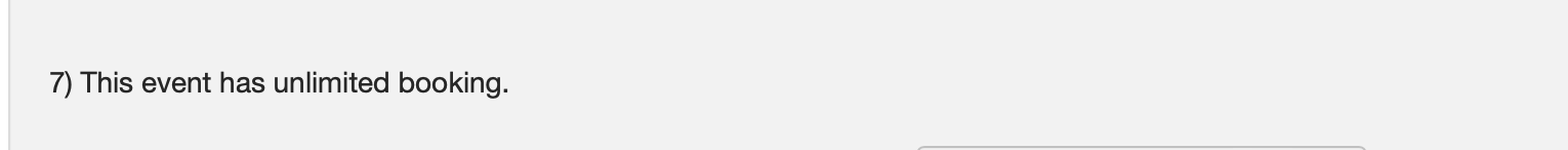 Option to allow overbooking.