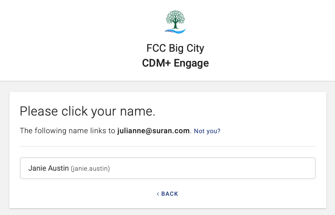 Please click your name instruction fields. 