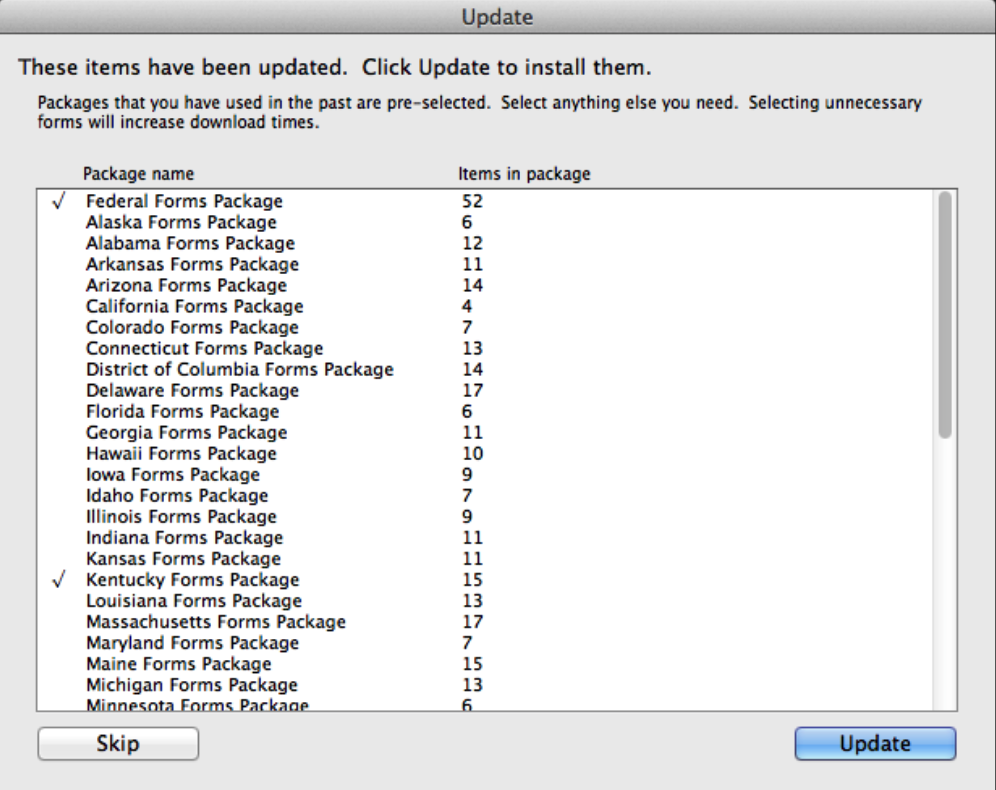 Update window. 
