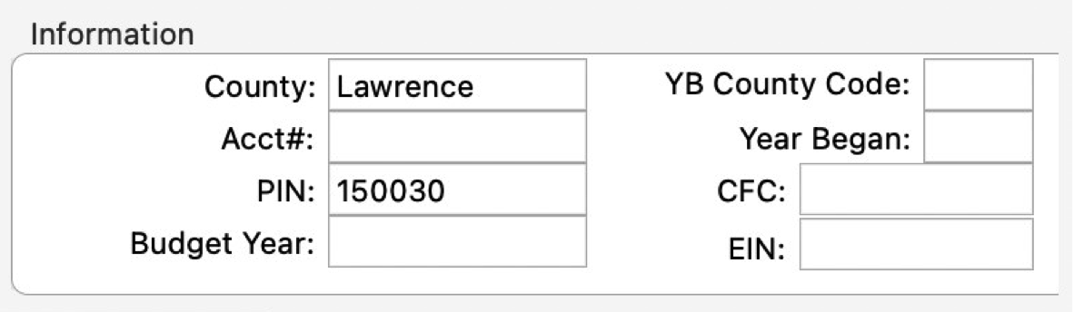 The Information pane on the Church Record in CDM plus Regional.
